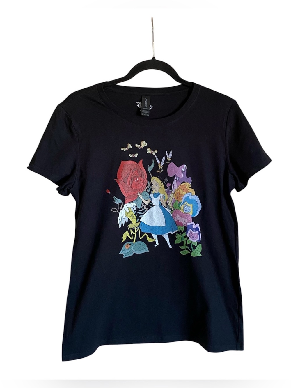 Women’s ALICE IN WONDERLAND Disney Tee T-Shirt Short Sleeve Top Size S New